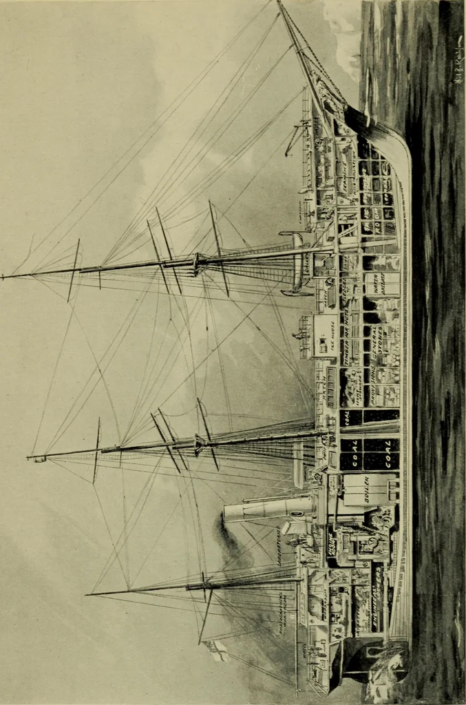 An illustration from The romance of the ship; the story of her origin and evolution, 1911, leaf 204