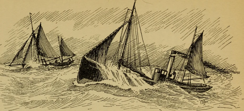 An illustration from The romance of the ship; the story of her origin and evolution, 1911, leaf 332