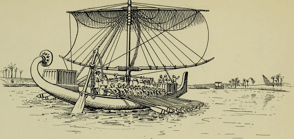 An illustration from The romance of the ship; the story of her origin and evolution, 1911, leaf 38