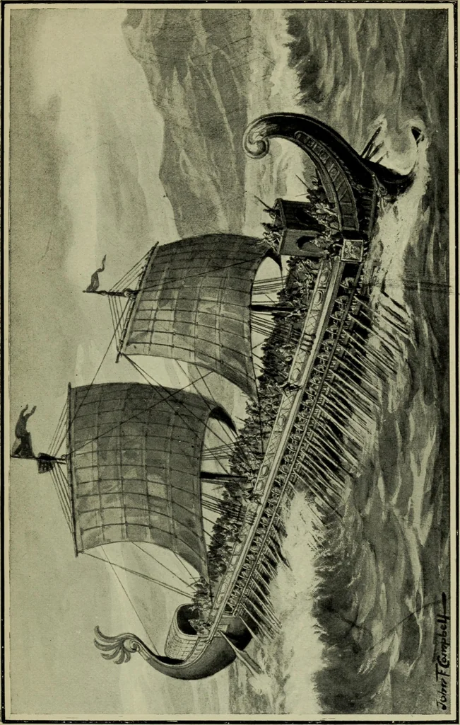 An illustration from The romance of the ship; the story of her origin and evolution, 1911, leaf 48