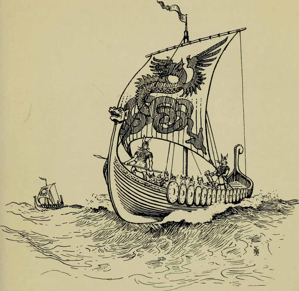 An illustration from The romance of the ship; the story of her origin and evolution, 1911, leaf 68