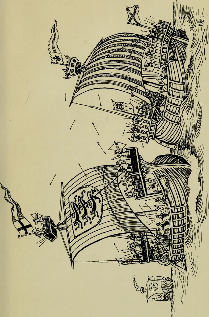 An illustration from The romance of the ship; the story of her origin and evolution, 1911, leaf 84