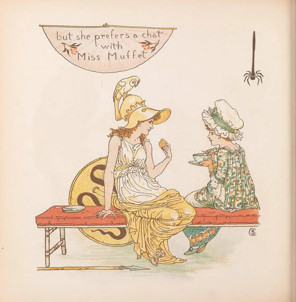 An illustration from A romance of the three Rs, 1886, leaf 26