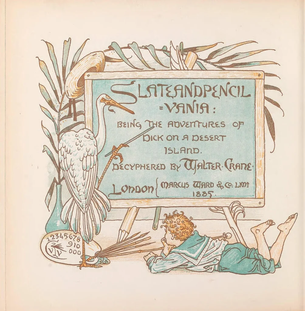 An illustration from A romance of the three Rs, 1886, leaf 60