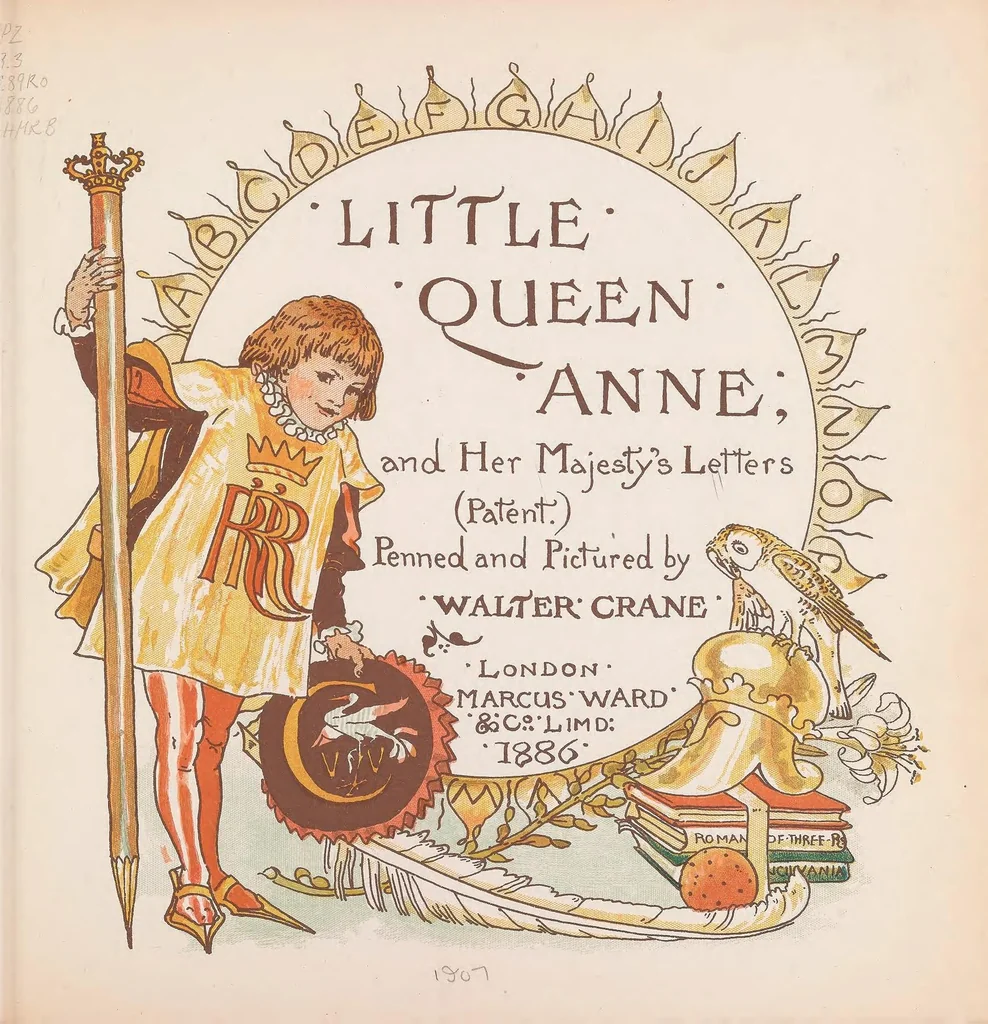 An illustration from A romance of the three Rs, 1886, leaf 9