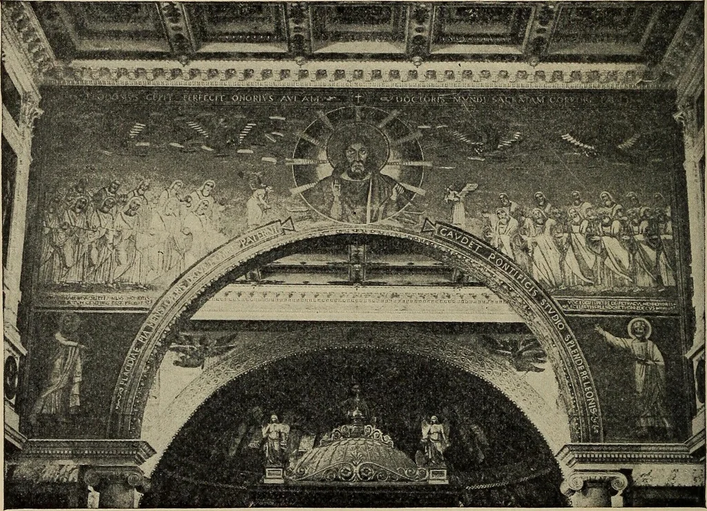 An illustration from Roman church mosaics of the first nine centuries, 1906, leaf 17