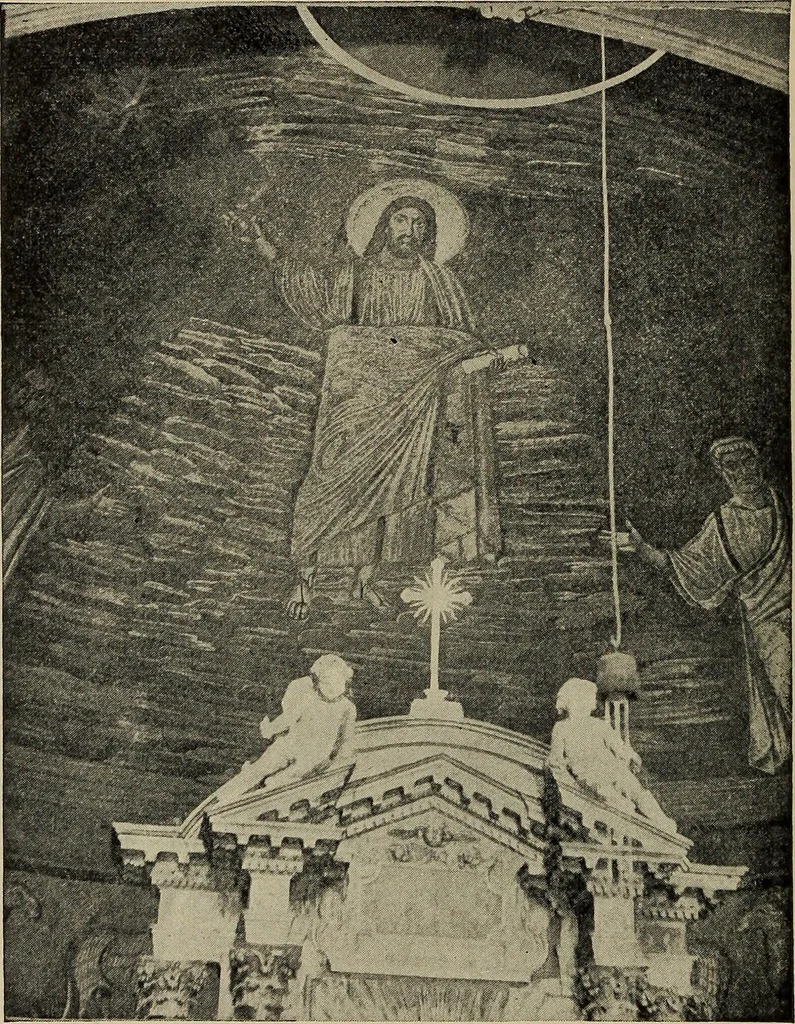 An illustration from Roman church mosaics of the first nine centuries, 1906, leaf 21