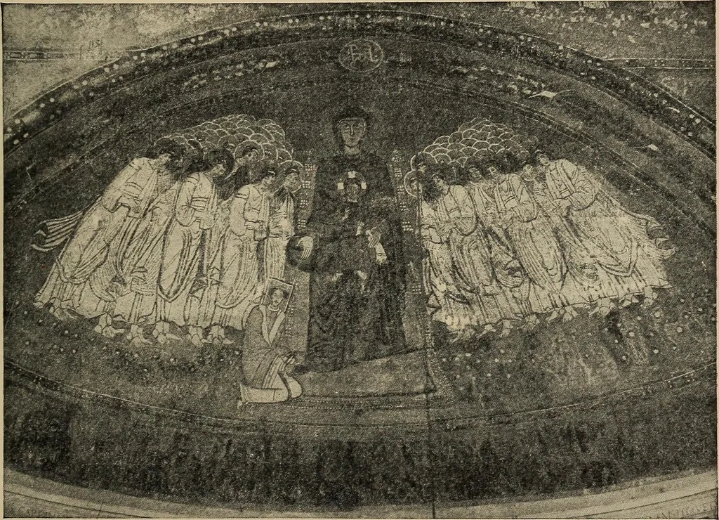 An illustration from Roman church mosaics of the first nine centuries, 1906, leaf 24