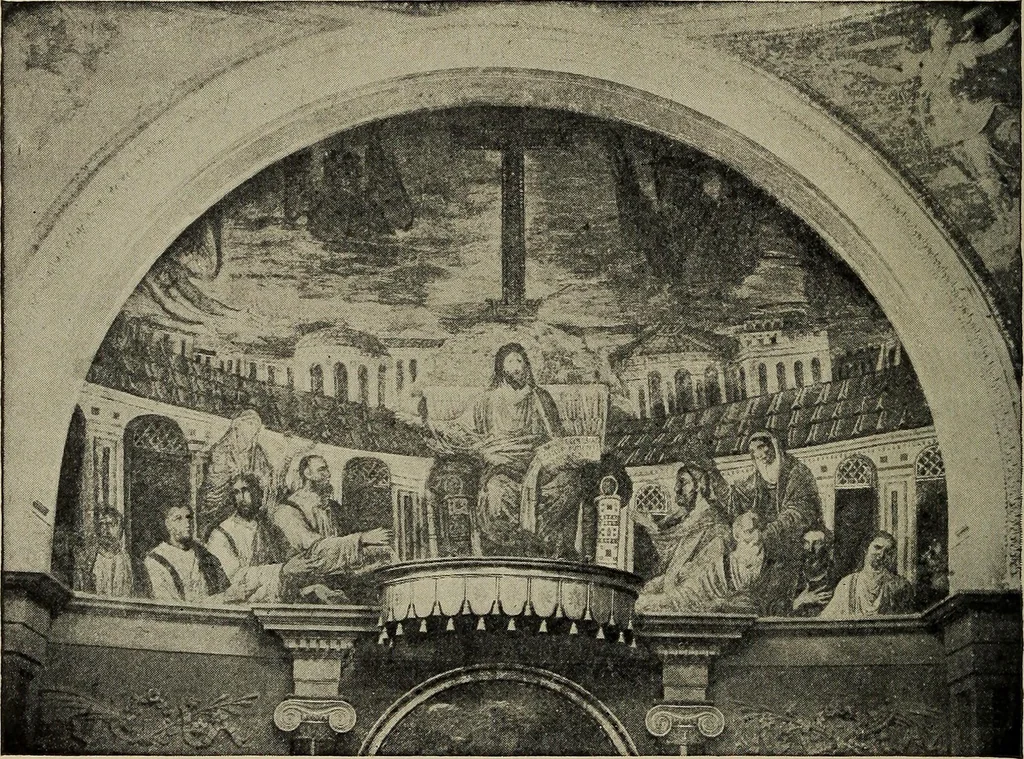 An illustration from Roman church mosaics of the first nine centuries, 1906, leaf 27