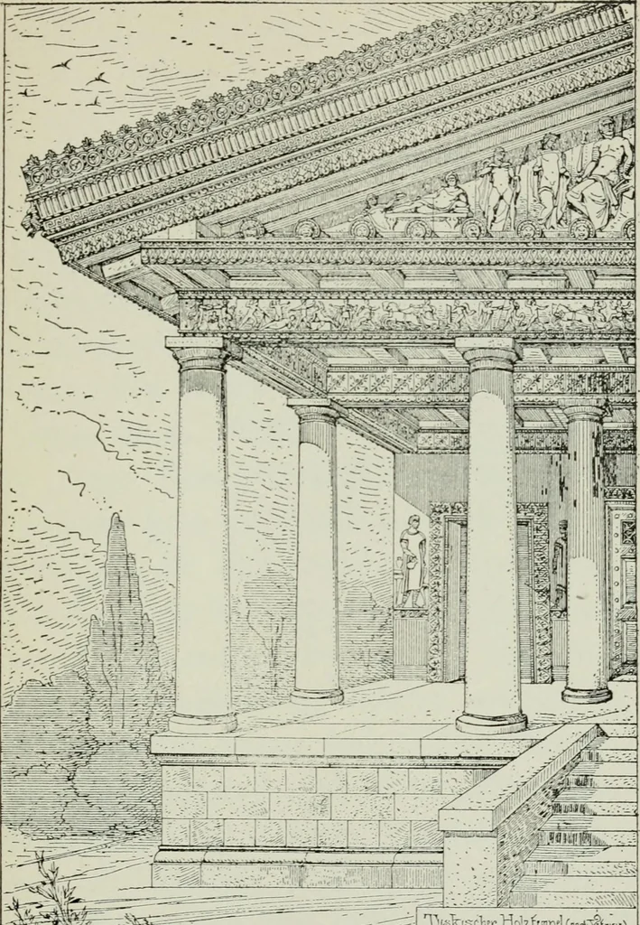 An illustration from Roman cities in Italy and Dalmatia, 1910, leaf 168