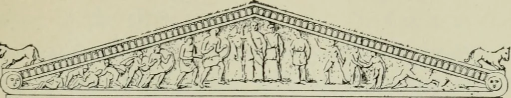 An illustration from Roman cities in Italy and Dalmatia, 1910, leaf 184