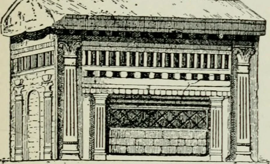 An illustration from Roman cities in Italy and Dalmatia, 1910, leaf 188