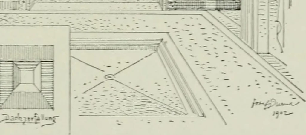 An illustration from Roman cities in Italy and Dalmatia, 1910, leaf 196