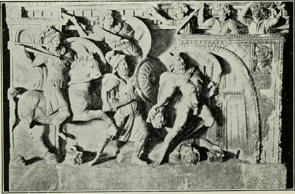An illustration from Roman cities in Italy and Dalmatia, 1910, leaf 209