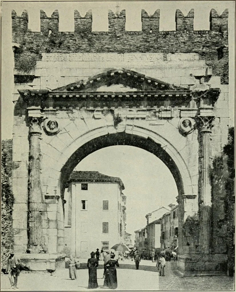 An illustration from Roman cities in Italy and Dalmatia, 1910, leaf 298