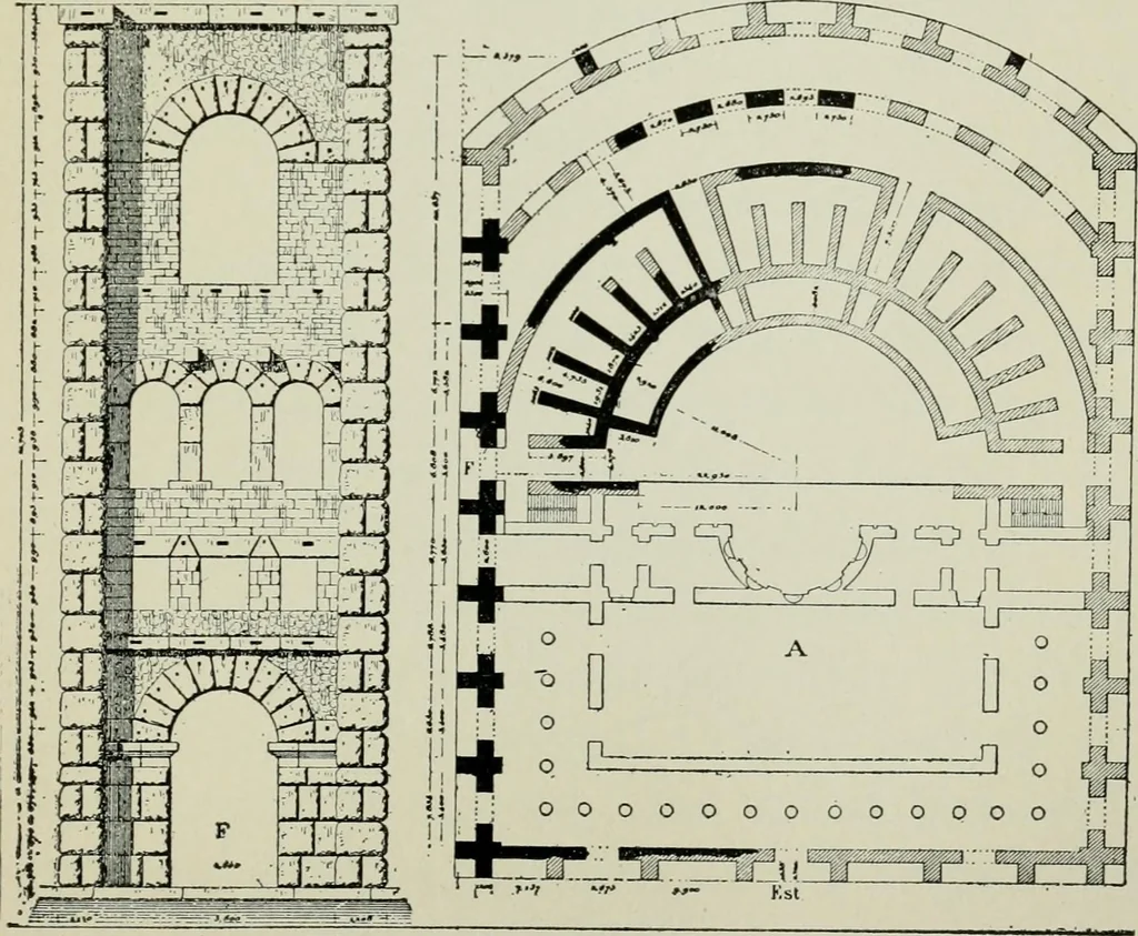 An illustration from Roman cities in Italy and Dalmatia, 1910, leaf 342