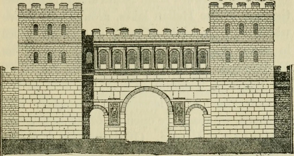 An illustration from Roman cities in Italy and Dalmatia, 1910, leaf 350