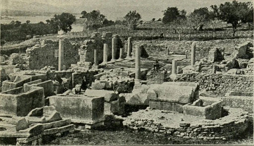 An illustration from Roman cities in Italy and Dalmatia, 1910, leaf 382