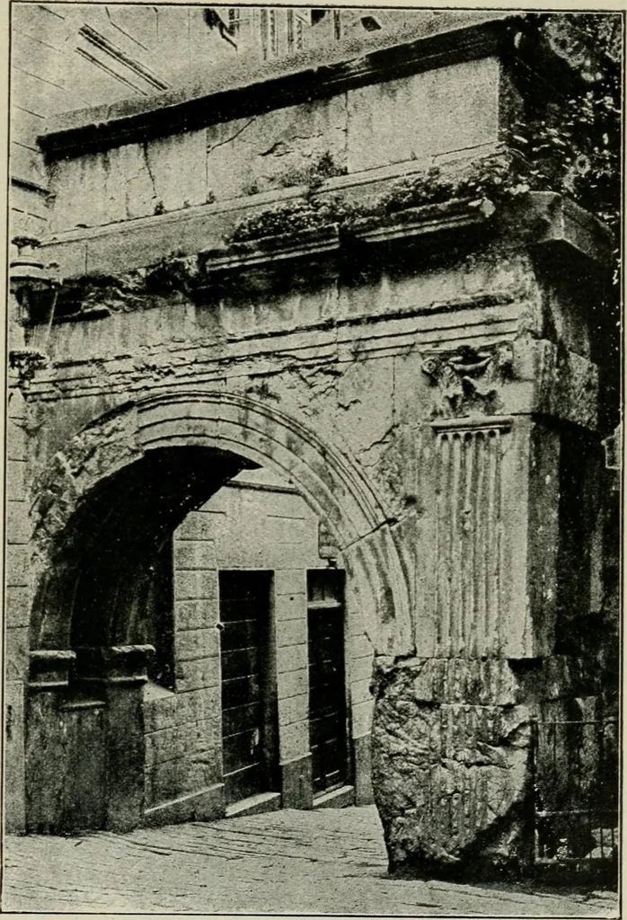 An illustration from Roman cities in Italy and Dalmatia, 1910, leaf 398