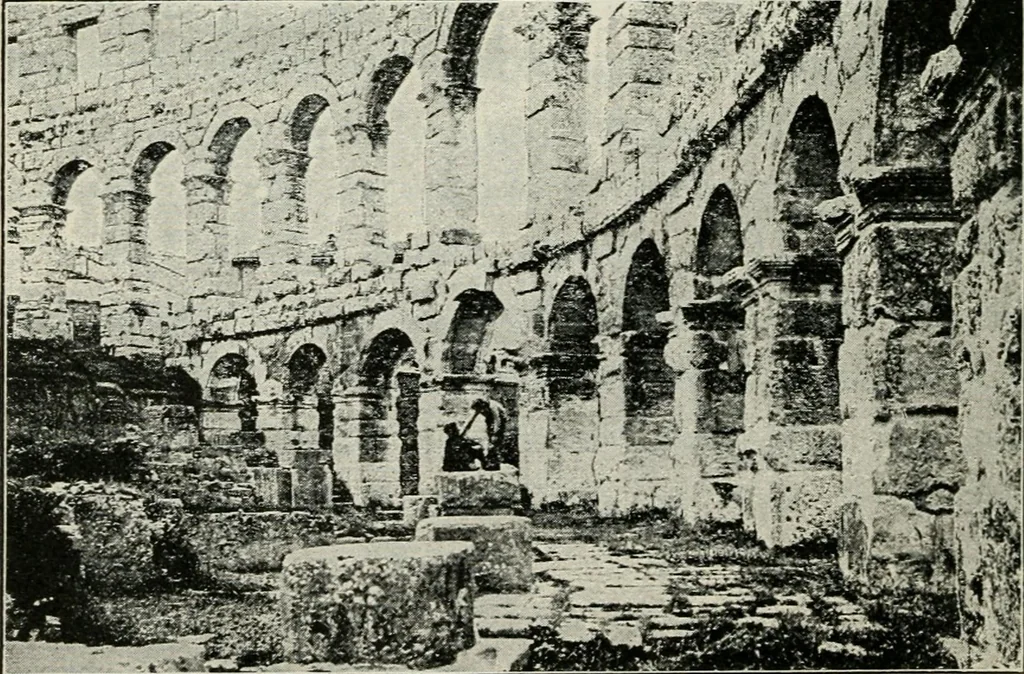 An illustration from Roman cities in Italy and Dalmatia, 1910, leaf 407