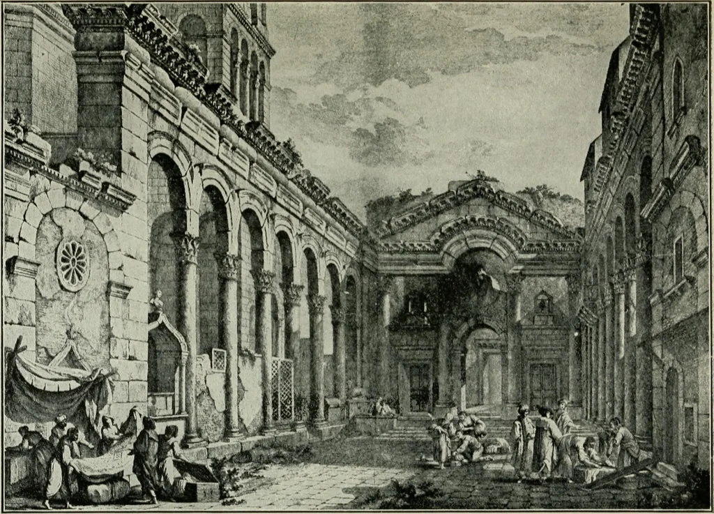 An illustration from Roman cities in Italy and Dalmatia, 1910, leaf 448