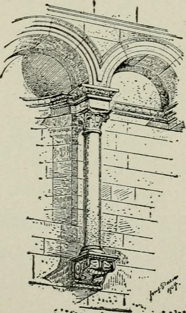 An illustration from Roman cities in Italy and Dalmatia, 1910, leaf 464