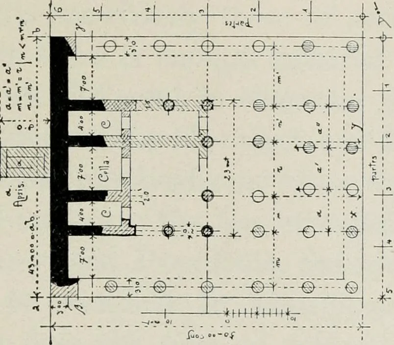 An illustration from Roman cities in Italy and Dalmatia, 1910, leaf 164