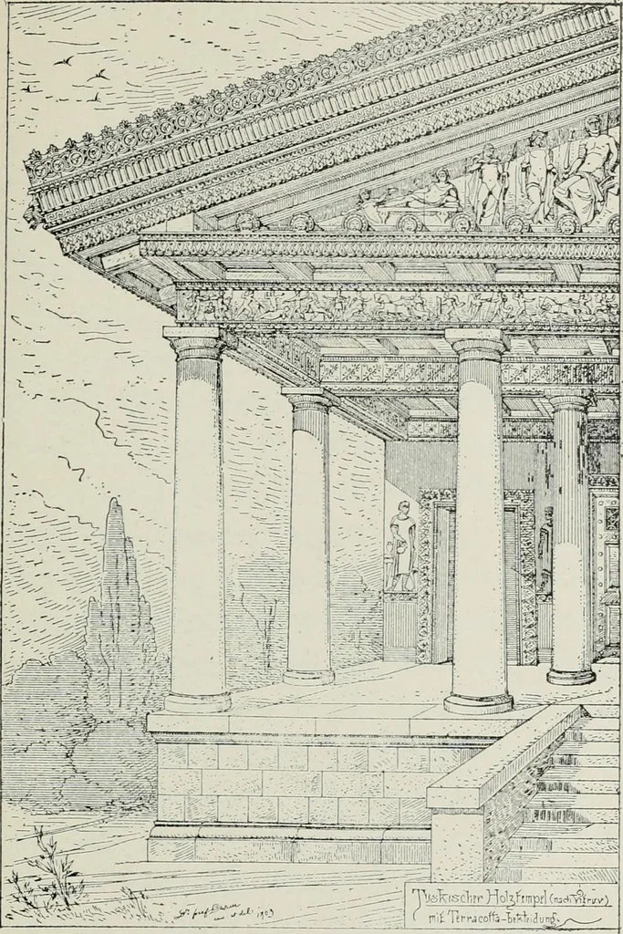 An illustration from Roman cities in Italy and Dalmatia, 1910, leaf 168