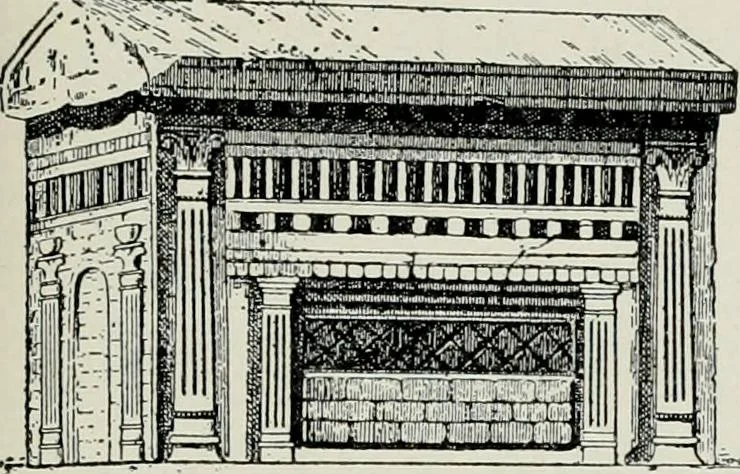 An illustration from Roman cities in Italy and Dalmatia, 1910, leaf 188