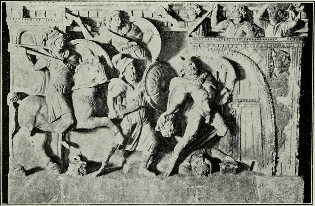 An illustration from Roman cities in Italy and Dalmatia, 1910, leaf 209