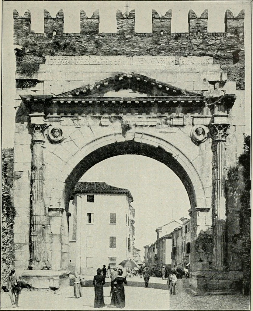 An illustration from Roman cities in Italy and Dalmatia, 1910, leaf 298