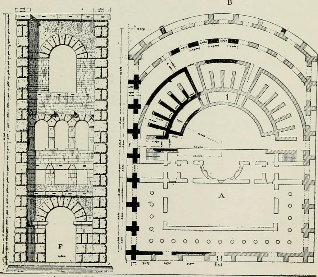 An illustration from Roman cities in Italy and Dalmatia, 1910, leaf 342