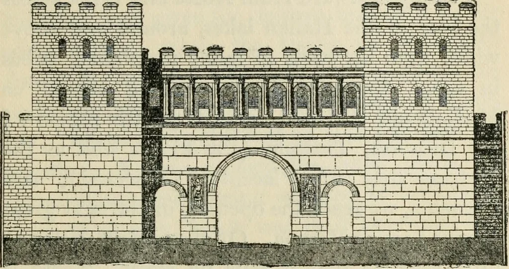 An illustration from Roman cities in Italy and Dalmatia, 1910, leaf 350