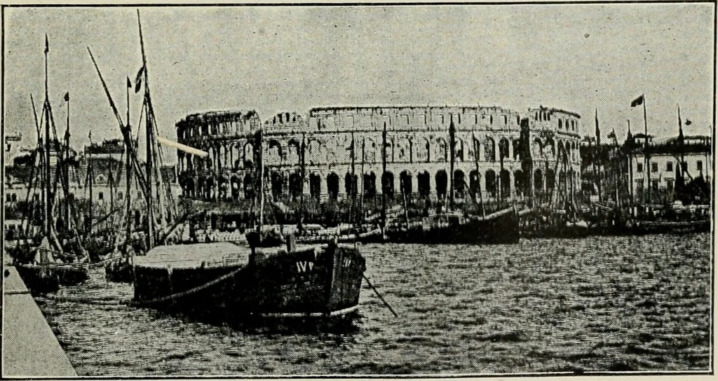 An illustration from Roman cities in Italy and Dalmatia, 1910, leaf 382