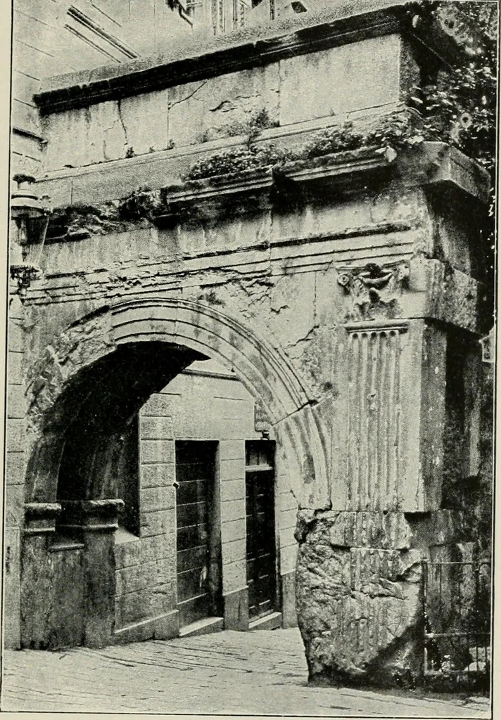 An illustration from Roman cities in Italy and Dalmatia, 1910, leaf 398