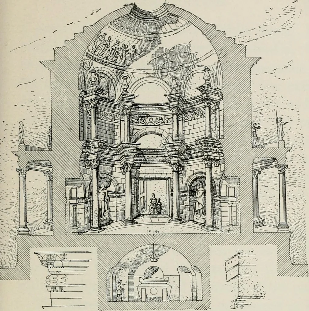 An illustration from Roman cities in Italy and Dalmatia, 1910, leaf 466