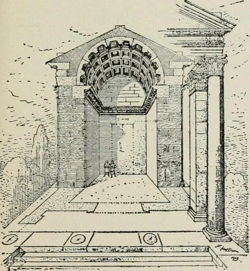An illustration from Roman cities in Italy and Dalmatia, 1910, leaf 466