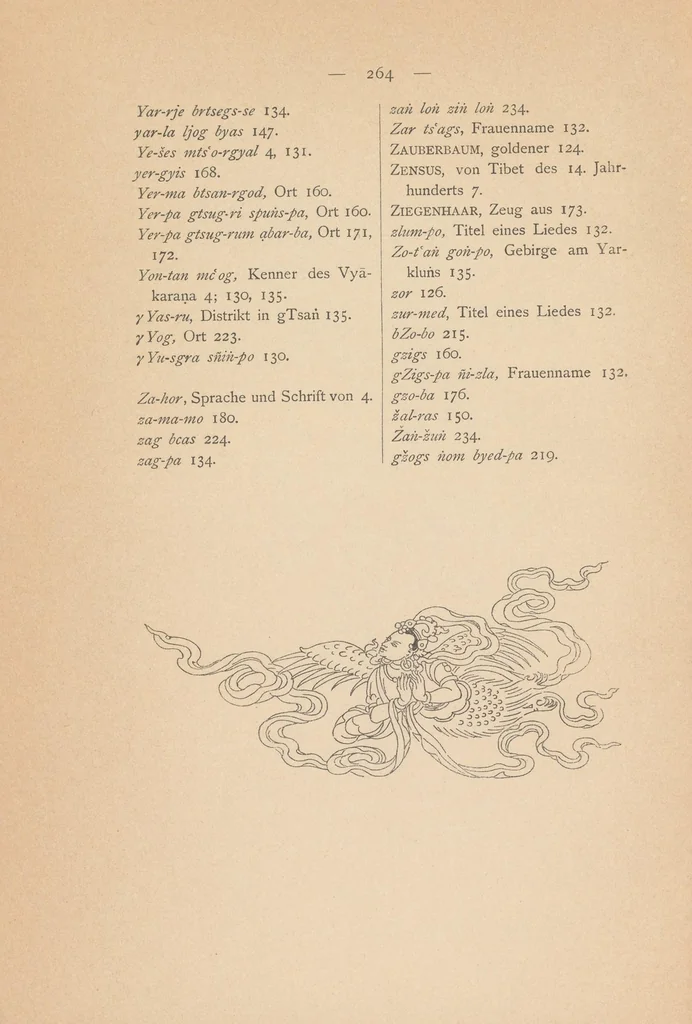 An illustration from Der Roman einer tibetischen Königin, 1911, leaf 280