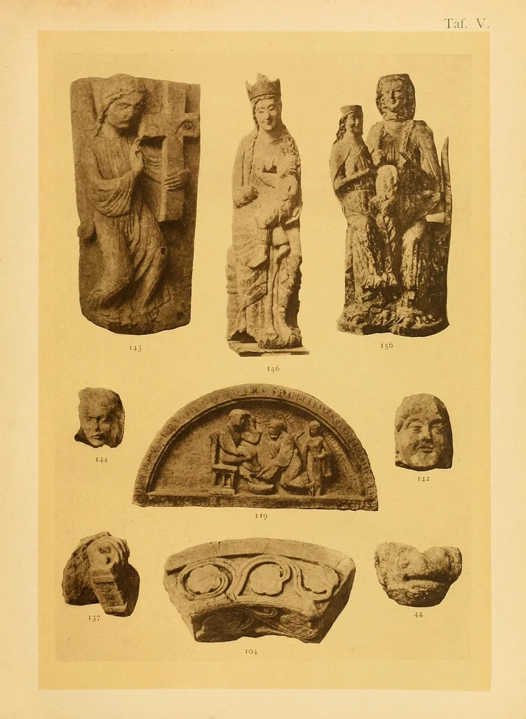 An illustration from Romanische Alterthümer des bayerischen Nationalmuseums, 1890, leaf 119