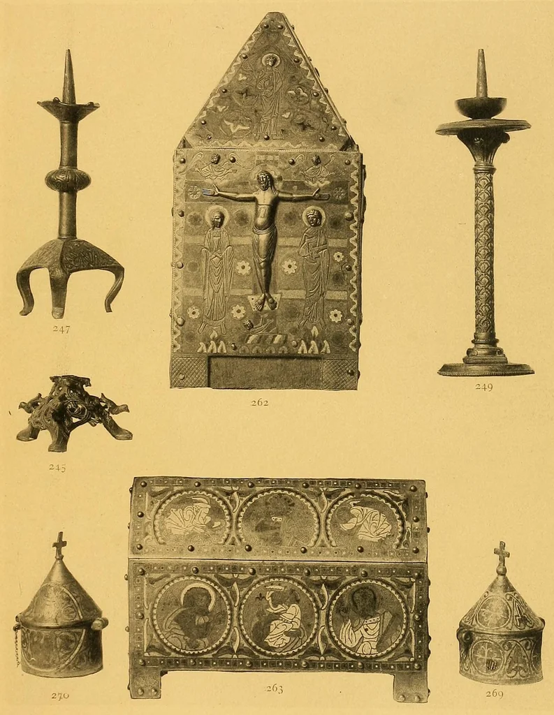 An illustration from Romanische Alterthümer des bayerischen Nationalmuseums, 1890, leaf 129