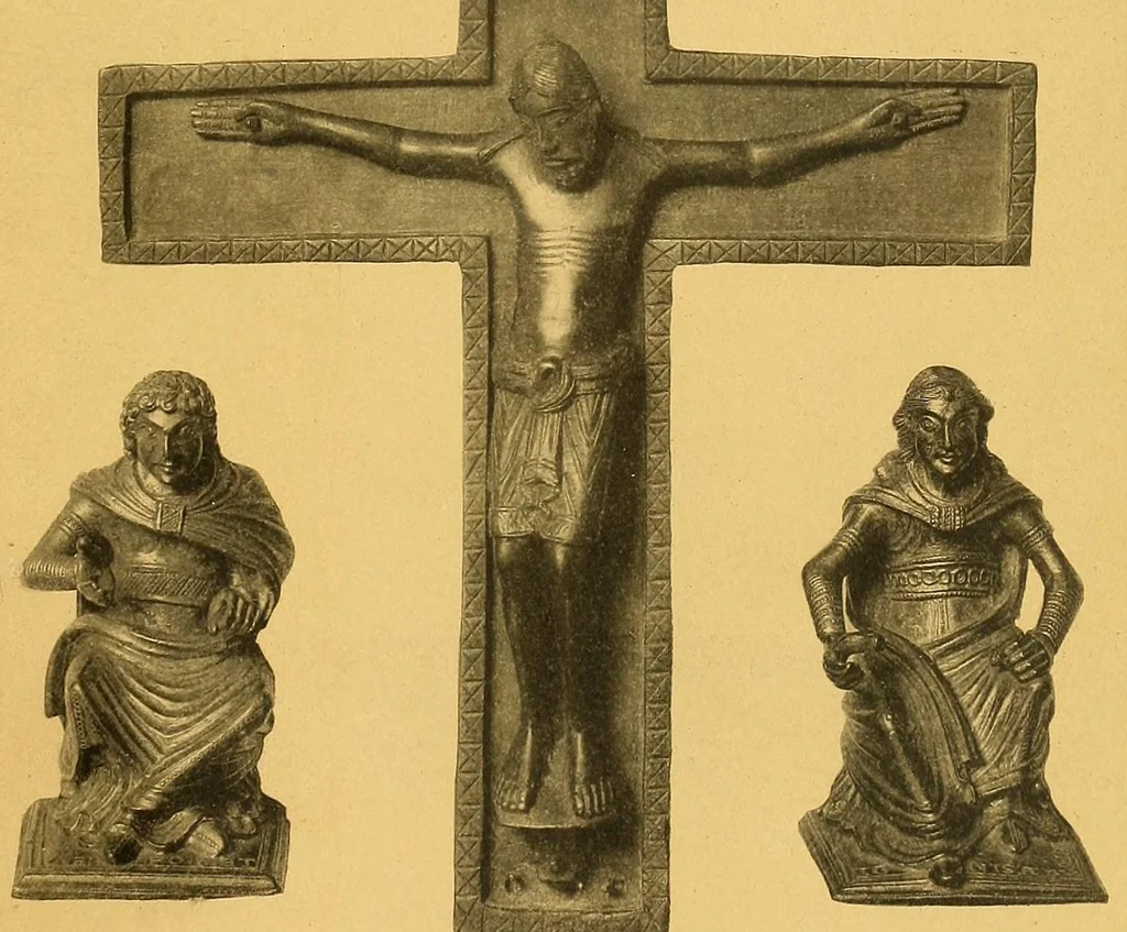 An illustration from Romanische Alterthümer des bayerischen Nationalmuseums, 1890, leaf 137