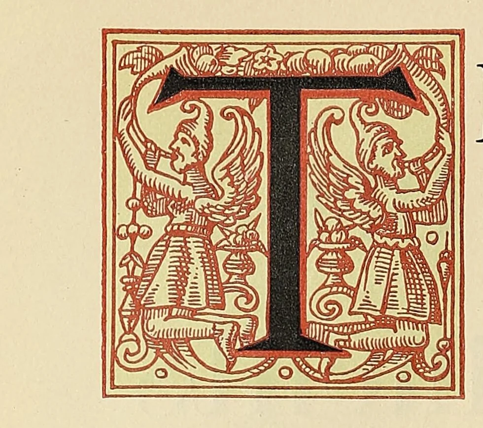 An illustration from The roman and italic printing types in the printing house of Theodore L. De Vinne & Co., 12 Lafayette Place, 1891, leaf 24