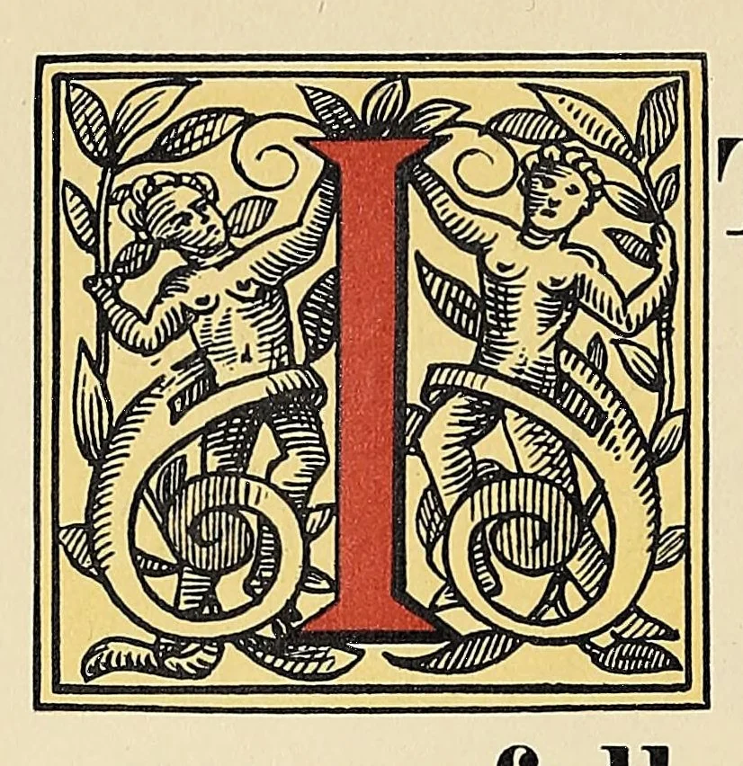 An illustration from The roman and italic printing types in the printing house of Theodore L. De Vinne & Co., 12 Lafayette Place, 1891, leaf 36