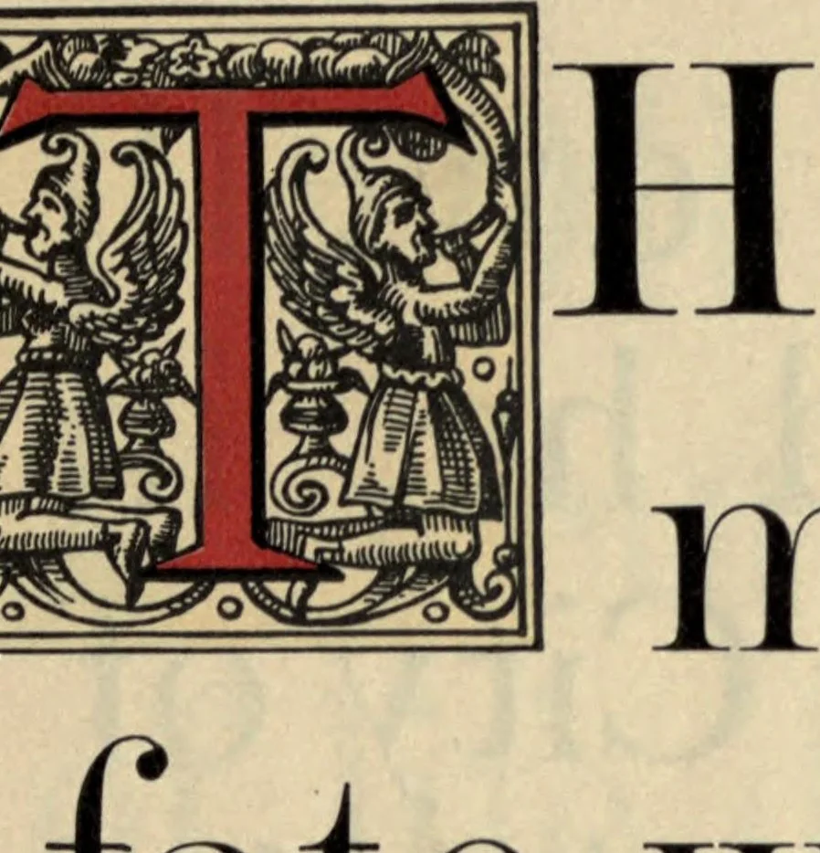 An illustration from The roman and italic printing types in the printing house of Theodore L. De Vinne & co, 1891, leaf 19