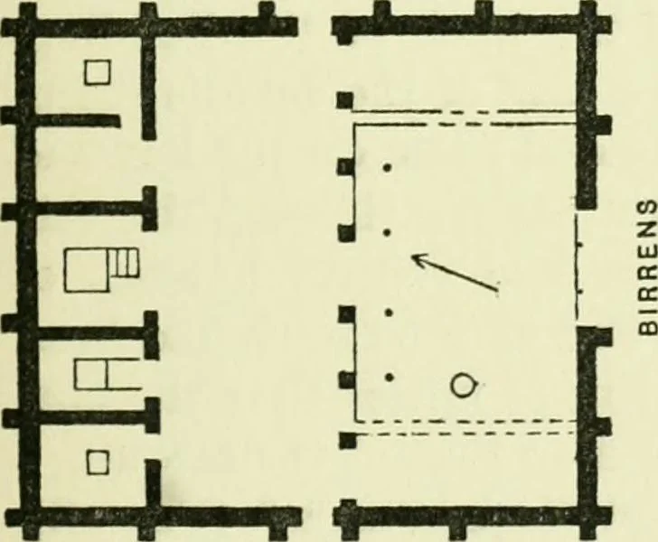 An illustration from Romano-British buildings and earthworks, 1911, leaf 104