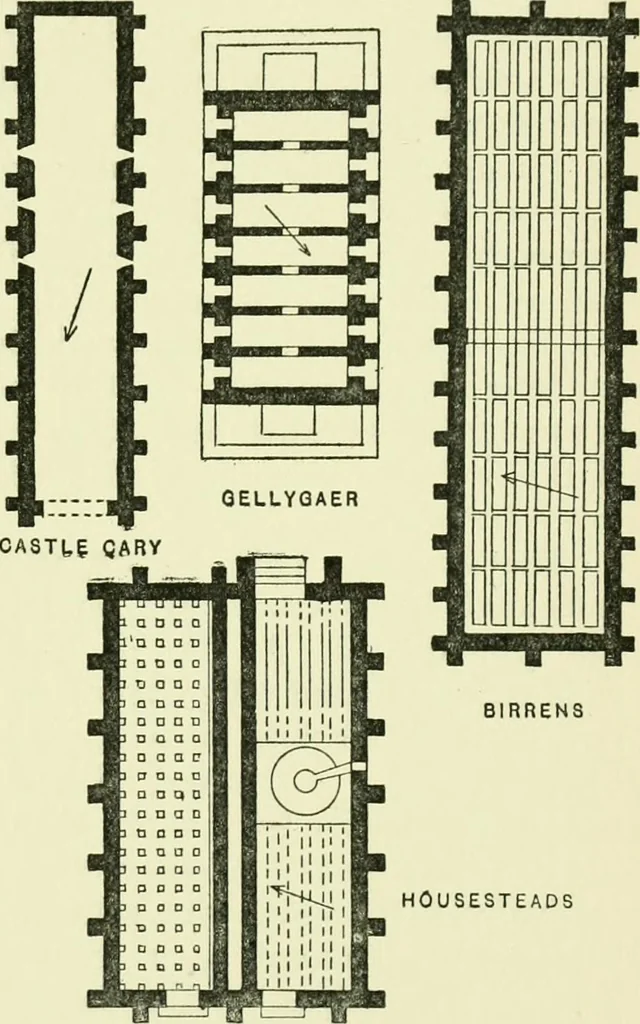 An illustration from Romano-British buildings and earthworks, 1911, leaf 114