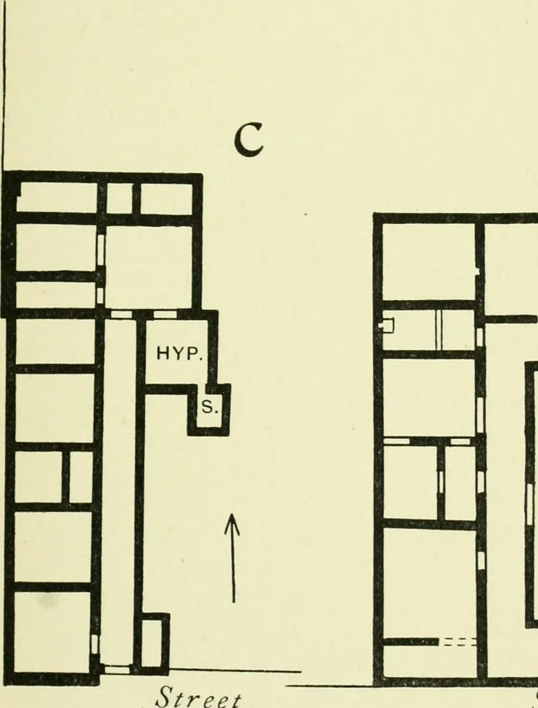 An illustration from Romano-British buildings and earthworks, 1911, leaf 174