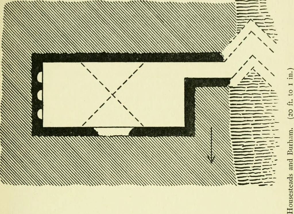 An illustration from Romano-British buildings and earthworks, 1911, leaf 270