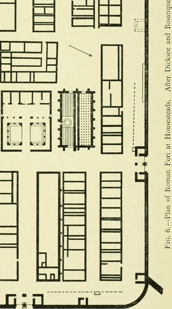An illustration from Romano-British buildings and earthworks, 1911, leaf 38