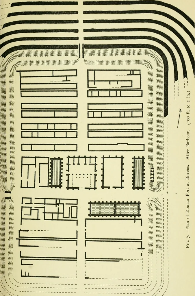 An illustration from Romano-British buildings and earthworks, 1911, leaf 40